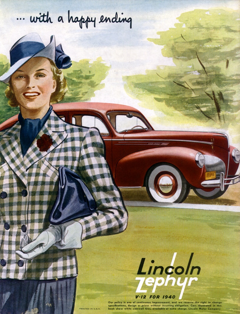 1940 Lincoln Zephyr Brochure Revision Page 2